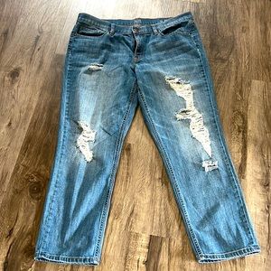 A.n.a skinny boyfriend crop jeans size 12